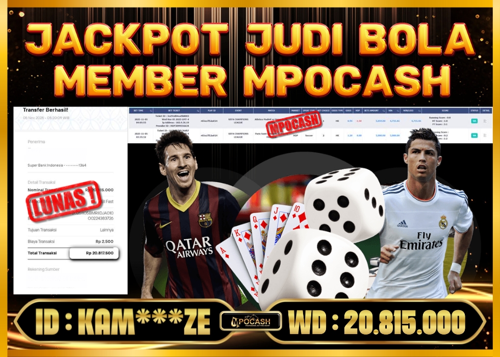 MPOCASH JACKPOT JUDI BOLA